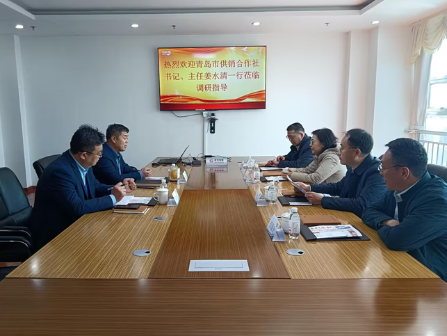 青島市供銷合作社姜書記一行來集團參觀指導(dǎo)